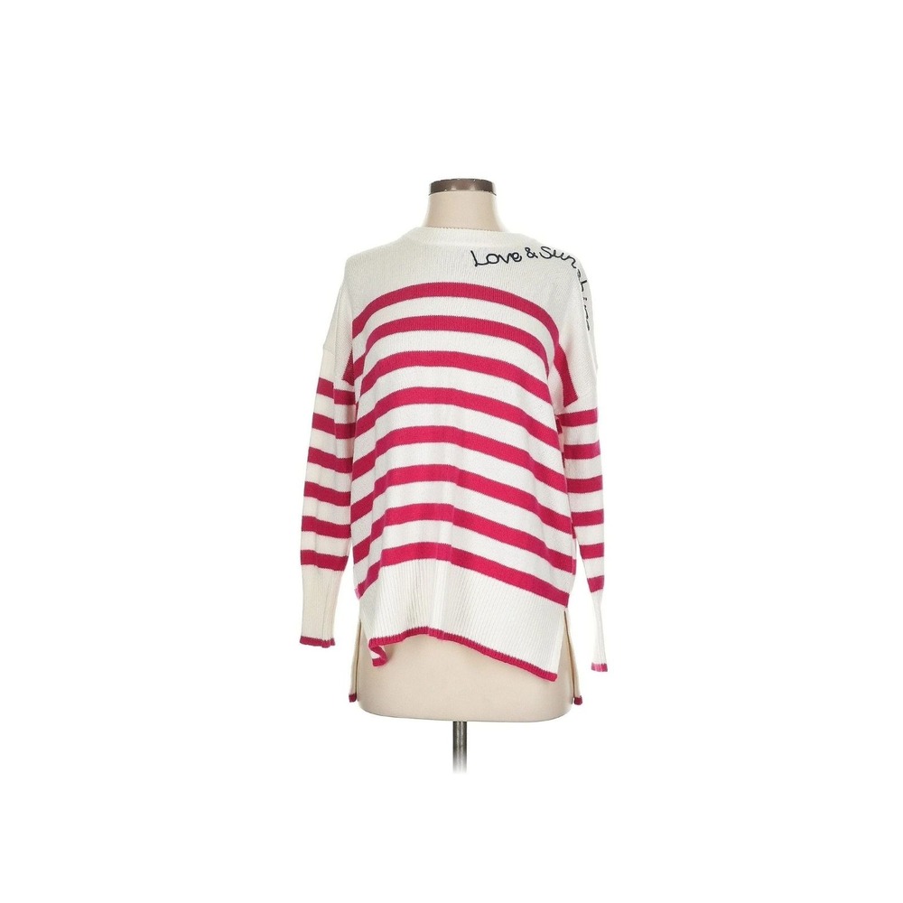 Lilly Pulitzer Quince Sweater Poinsettia Red Cruise Stripe Small NWOT‎